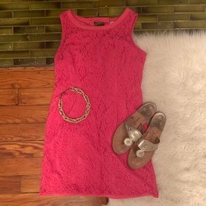Pink Lace Liz Clairborne Shift Dress